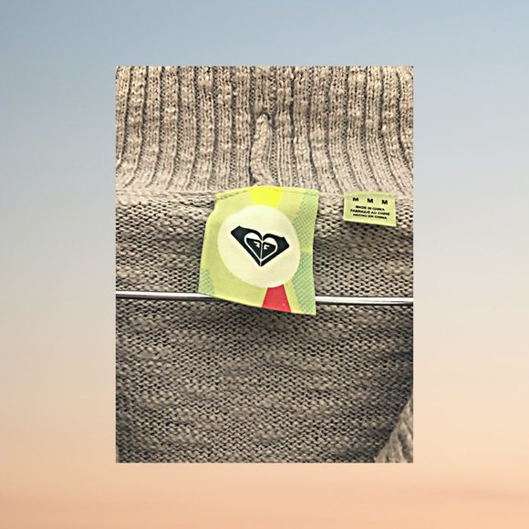 Roxy Gray Shrug Cardigan Sweater - Picture 5 of 5